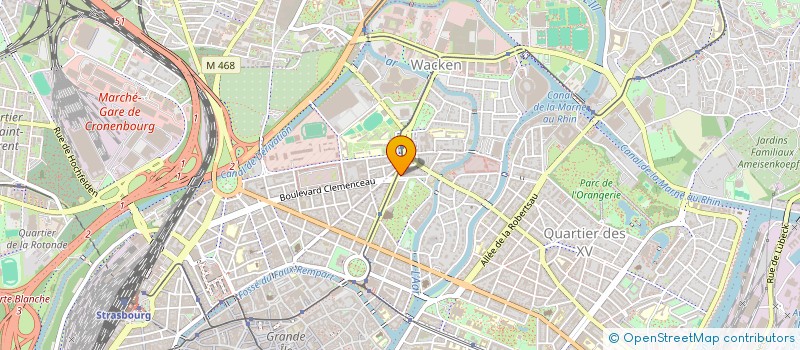 localisation de l'entreprise 28 AVENUIE DE LA PAIX à STRASBOURG