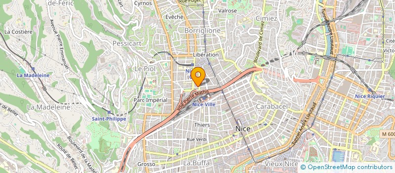localisation de l'entreprise 28 BIS RUE TRACHEL CI à NICE
