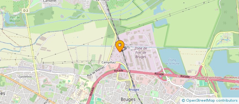 localisation de l'entreprise 28 RUE CAMPILLEAU  BRUGES