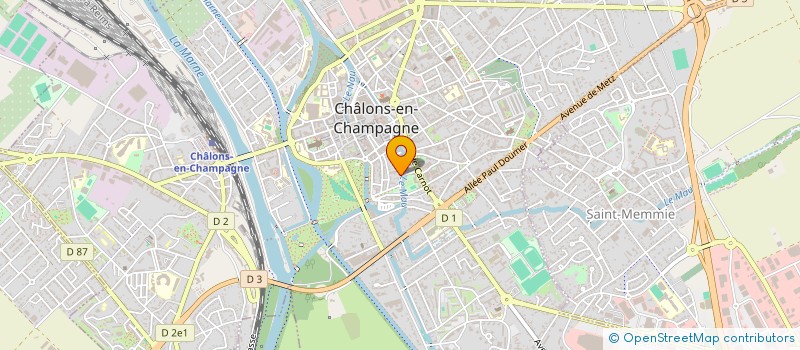 localisation de l'entreprise 28 RUE DE CHASTILLON  CHALONS-EN-CHAMPAGNE