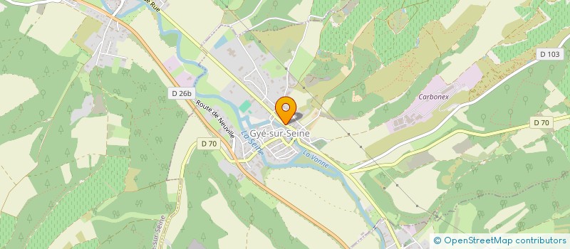 localisation de l'entreprise 2801GRAND ELF  GYE-SUR-SEINE