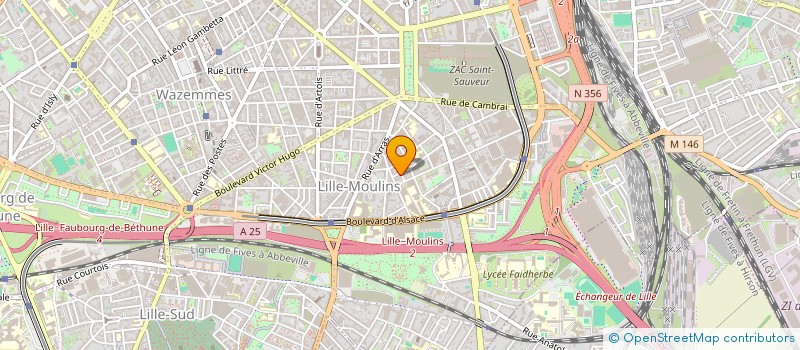 localisation de l'entreprise 289 RS à LILLE