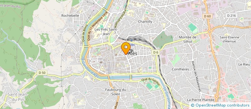 localisation de l'entreprise 29 BOULEVARD GAMBETTA  ALES