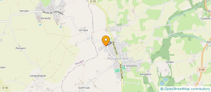 localisation de l'entreprise 29 ENERGIES PLUS  PLOUGOURVEST