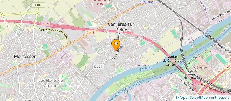 localisation de l'entreprise 29 LECLERC  CARRIERES-SUR-SEINE