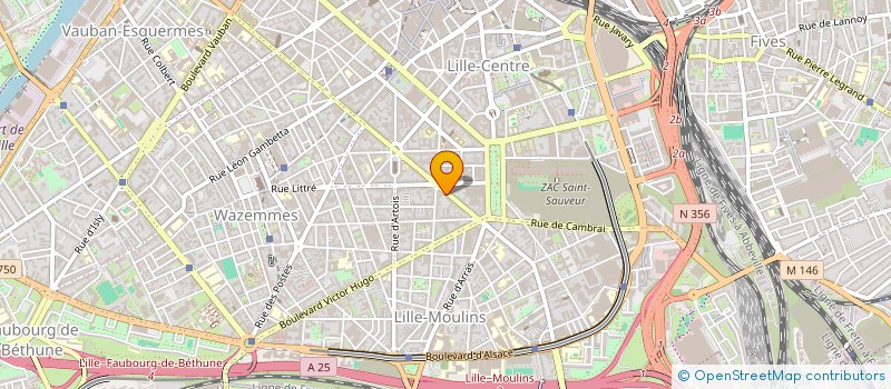 localisation de l'entreprise 292 RUE SOLFERINO - RESIDENCE VICTOR HUGO à LILLE