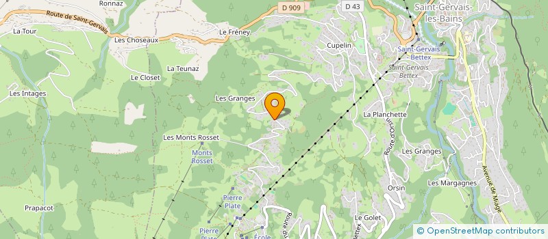 localisation de l'entreprise 2960 ROUTE DE LA CRY  SAINT-GERVAIS-LES-BAINS