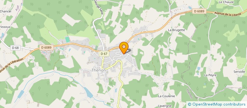 localisation de l'entreprise 2A 2B  THENON