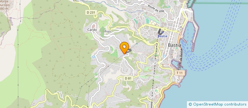 localisation de l'entreprise 2A 2B EXPERTISE à BASTIA