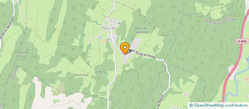 localisation de l'entreprise 2A  PEYRIAT