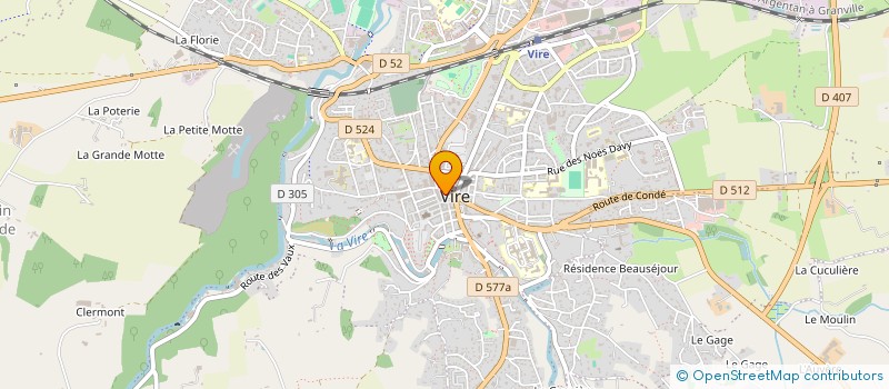 localisation de l'entreprise 2A  VIRE NORMANDIE