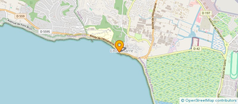 localisation de l'entreprise 2A à HYERES