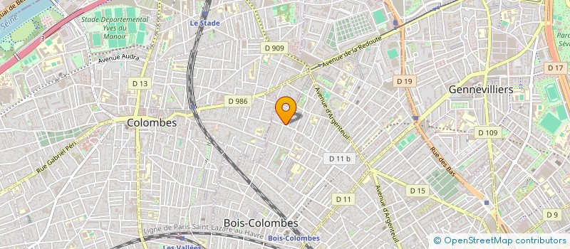 localisation de l'entreprise 2A à BOIS-COLOMBES