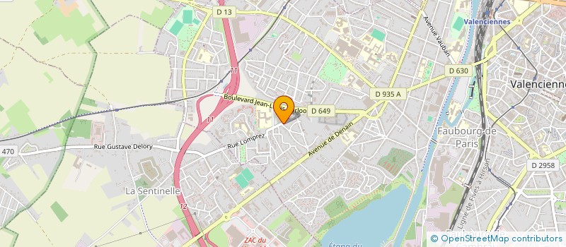 localisation de l'entreprise 2A  VALENCIENNES