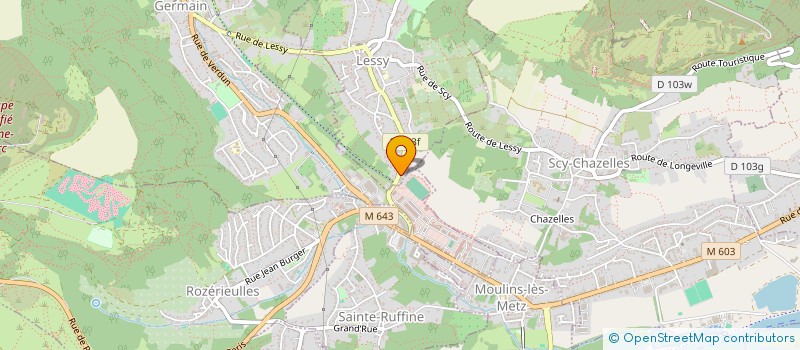 localisation de l'entreprise 2A  LESSY