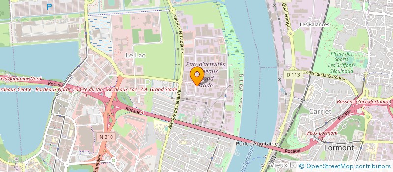 localisation de l'entreprise 2A AFFRETEMENT  BORDEAUX