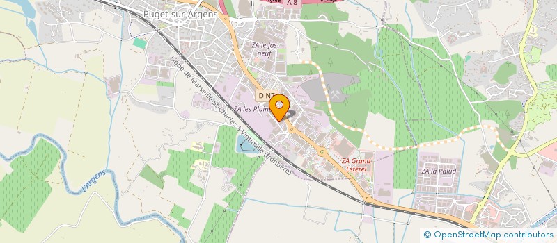 localisation de l'entreprise 2A AUTO 83 à PUGET-SUR-ARGENS