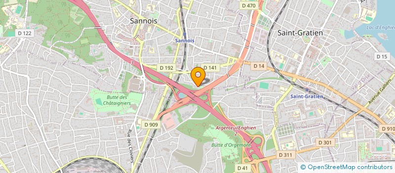 localisation de l'entreprise 2A BTP SARL à SANNOIS