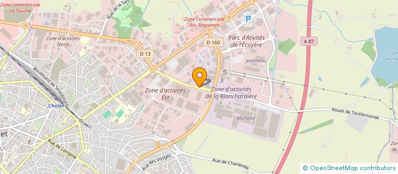 localisation de l'entreprise 2A BURPAU à CHOLET