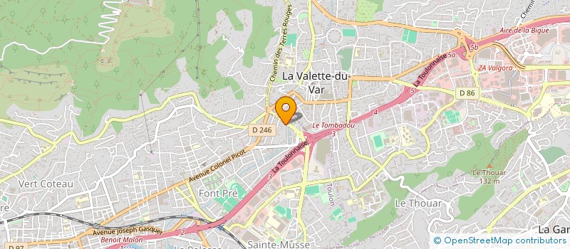 localisation de l'entreprise 2A CONCEPT  TOULON