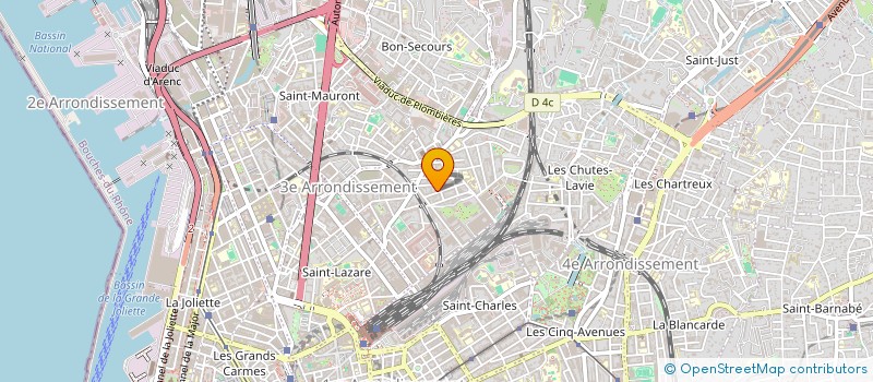 localisation de l'entreprise 2A ETANCHEITE à MARSEILLE