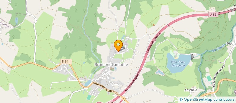 localisation de l'entreprise 2A EVENT  BROMONT-LAMOTHE