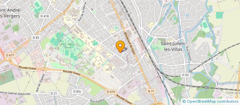 localisation de l'entreprise 2A EXPRESS à TROYES