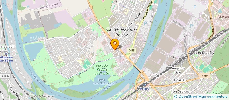 localisation de l'entreprise 2A EXPRESS SOLUTIONS à CARRIERES-SOUS-POISSY