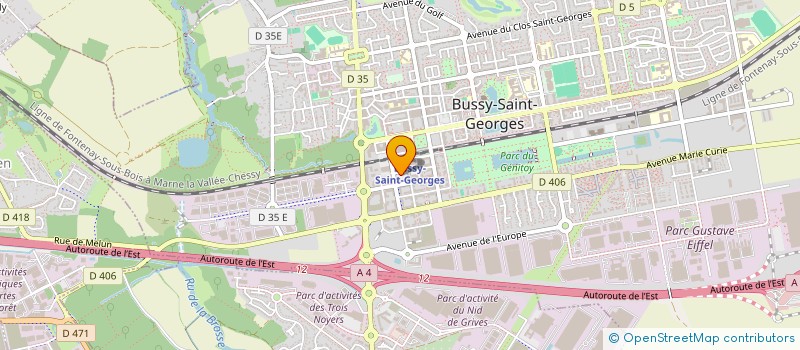 localisation de l'entreprise 2A FINANCEMENT  BUSSY-SAINT-GEORGES