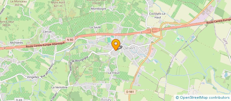 localisation de l'entreprise 2A HOLDING  SAINT-DESERT