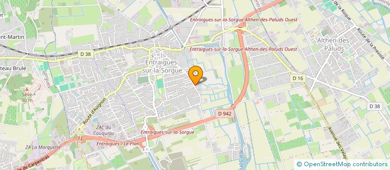 localisation de l'entreprise 2A IMMO  ENTRAIGUES-SUR-LA-SORGUE