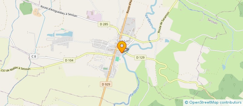 localisation de l'entreprise 2A IMMOBILIER  SEISSAN