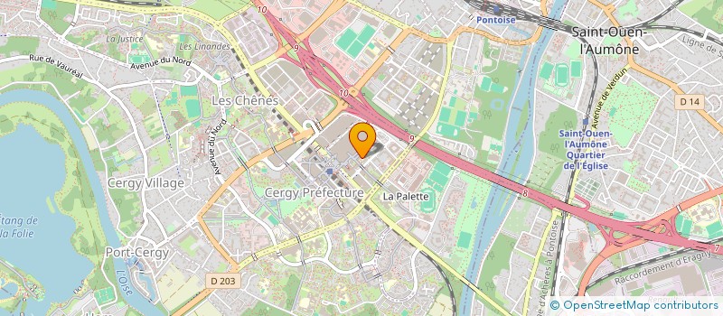 localisation de l'entreprise 2A LOGISTIC  CERGY