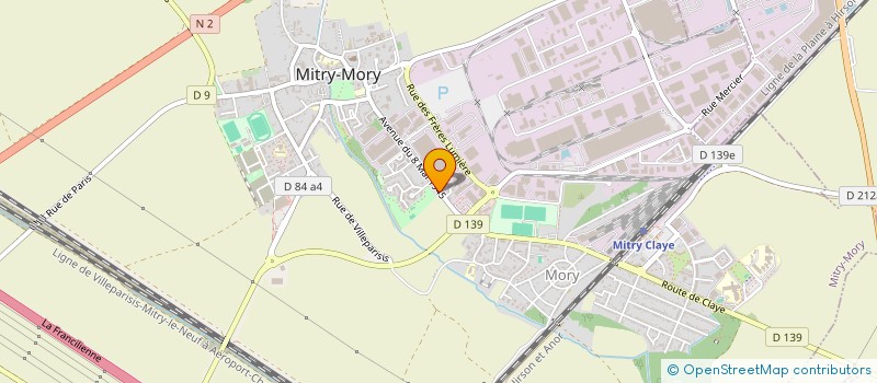 localisation de l'entreprise 2A MOTORS  MITRY-MORY