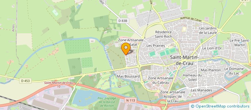 localisation de l'entreprise 2A RESINE  LAMANON