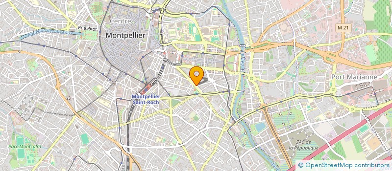 localisation de l'entreprise 2A-SH IMMO à MONTPELLIER