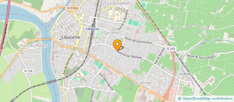 localisation de l'entreprise 2A VITISERVICES à LIBOURNE