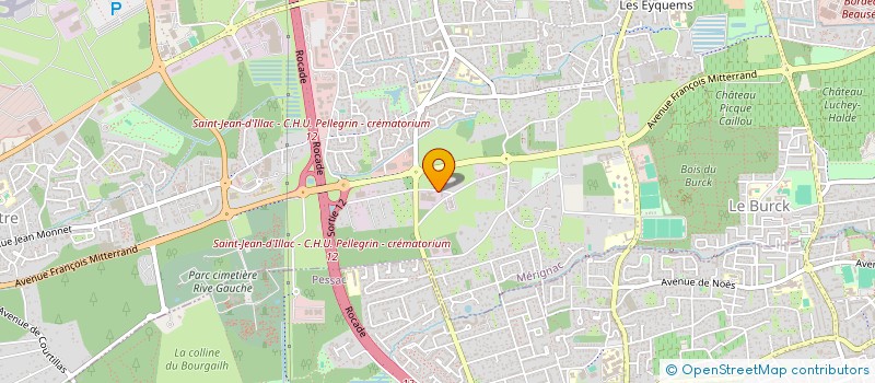 localisation de l'entreprise 2A WOOD 2B  MERIGNAC