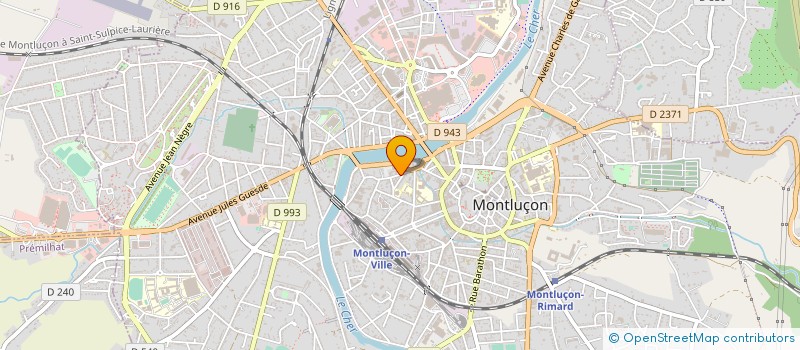 localisation de l'entreprise 2A2C à MONTLUCON