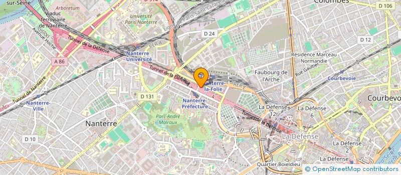 localisation de l'entreprise 2A2C à NANTERRE