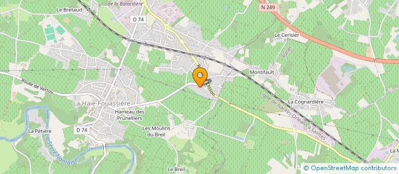 localisation de l'entreprise 2A2C  LA HAIE-FOUASSIERE