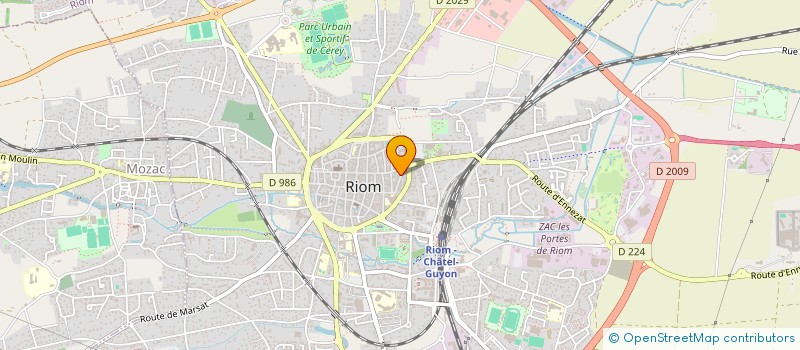 localisation de l'entreprise 2A2C  RIOM