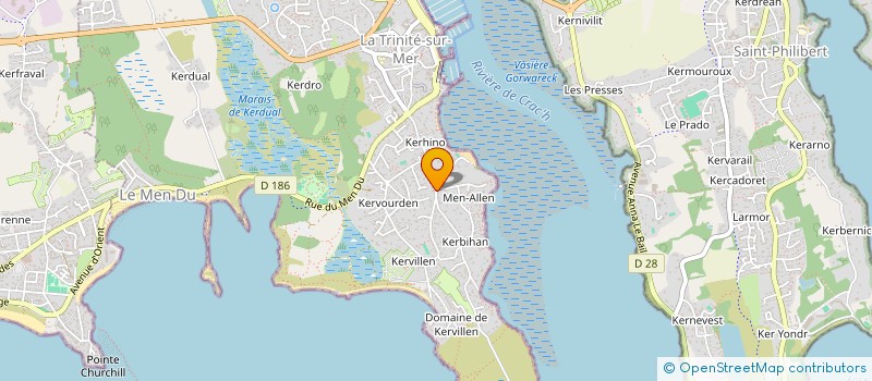 localisation de l'entreprise 2A2C IMMO  LA TRINITE-SUR-MER