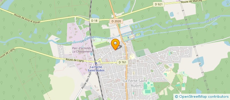 localisation de l'entreprise 2A2E  LA FERTE-SAINT-AUBIN