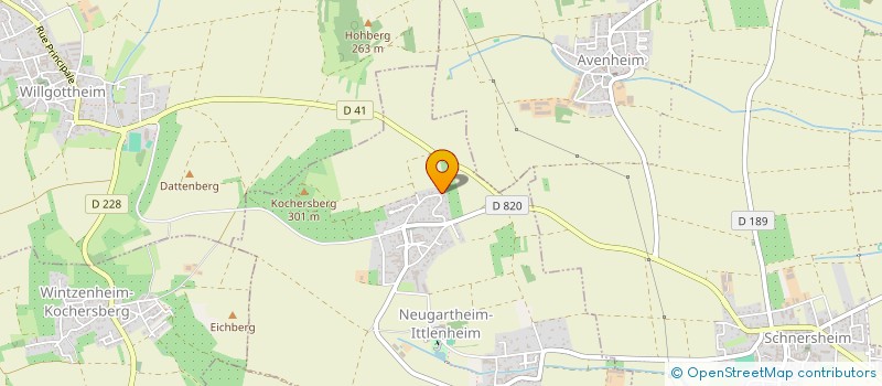 localisation de l'entreprise 2A2G  NEUGARTHEIM-ITTLENHEIM