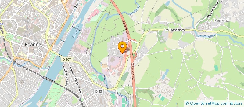 localisation de l'entreprise 2A2M  PERREUX