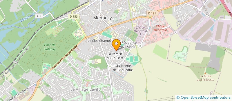 localisation de l'entreprise 2A2M à MENNECY