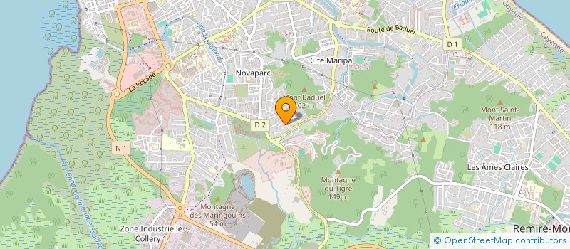 localisation de l'entreprise 2A2M SERVICES  CAYENNE