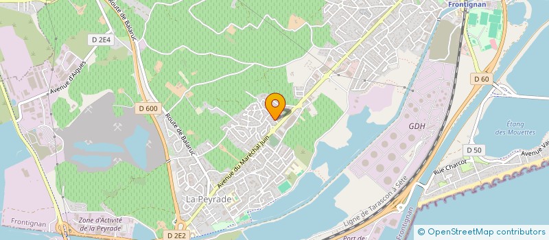 localisation de l'entreprise 2A2P à FRONTIGNAN