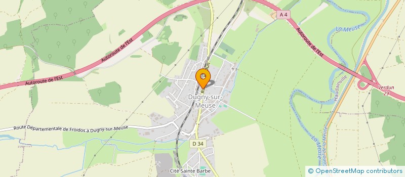 localisation de l'entreprise 2A2S : ASSOCIATION AIDE ET SOUTIEN A SEBASTIEN à DUGNY-SUR-MEUSE